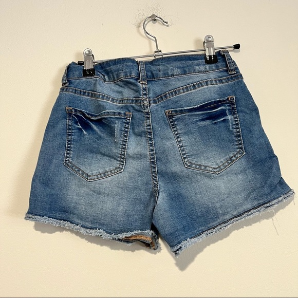 Harper Blue Cut Off Shorts size 27 - Picture 3 of 3